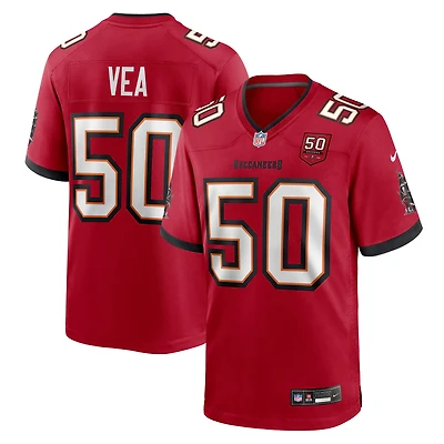 Men's Nike Vita Vea Red Tampa Bay Buccaneers 50th Season Team Game Jersey
