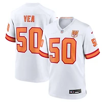 Men's Nike Vita Vea White '76 Tampa Bay Buccaneers 50th Season Game Jersey