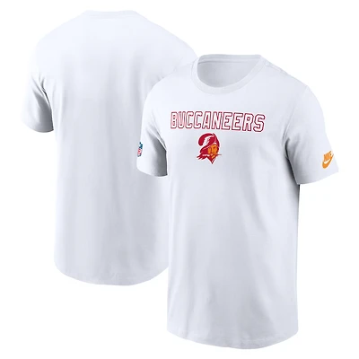 T-shirt Nike blanc pour homme, conversion Onside Performance, pack alternatif des Buccaneers de Tampa Bay