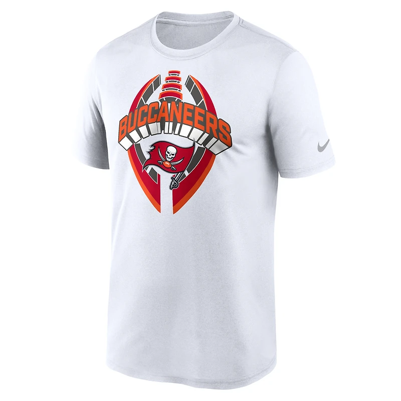 T-shirt Nike blanc pour homme des Tampa Bay Buccaneers Legend Icon Performance
