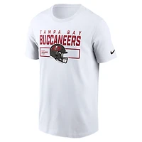T-shirt Nike blanc pour homme avec logo Primetime Helmet des Tampa Bay Buccaneers
