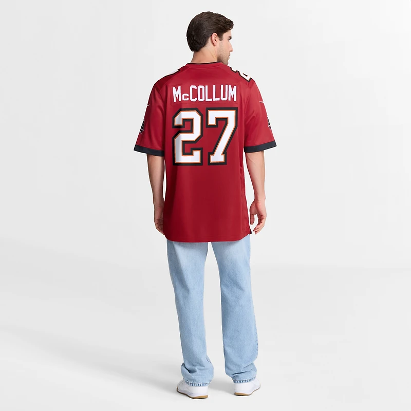 Maillot de joueur match Nike Zyon McCollum pour hommes, rouge, Tampa Bay Buccaneers