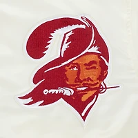 Veste à boutons-pression en satin sublimé Pro Standard Cream Tampa Bay Buccaneers pour homme