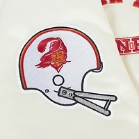 Veste à boutons-pression en satin sublimé Pro Standard Cream Tampa Bay Buccaneers pour homme