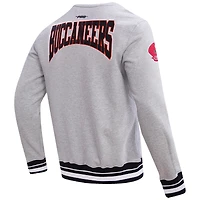 Sweat-shirt Pro Standard pour hommes, gris chiné, avec emblème des Buccaneers de Tampa Bay
