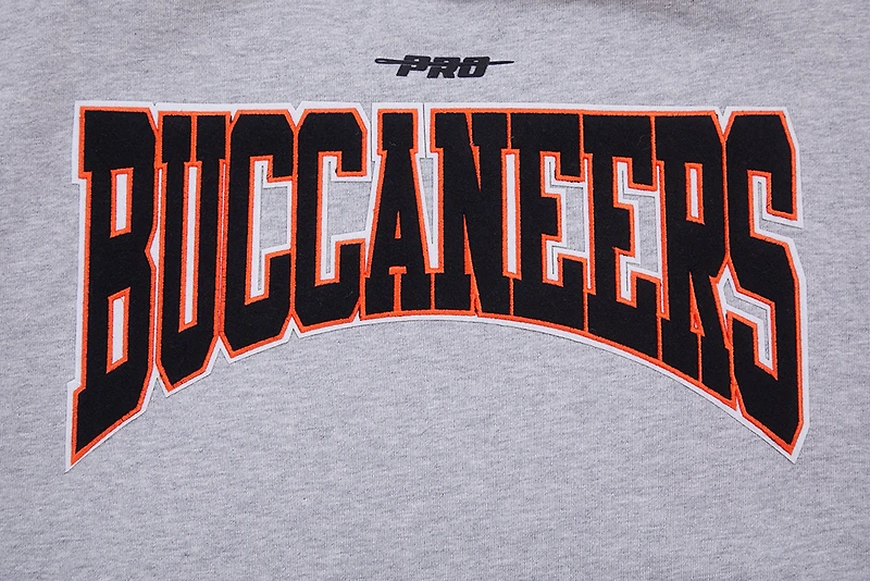 Men's Pro Standard Heather Gray Tampa Bay Buccaneers Crest Emblem Pullover Sweatshirt