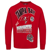 Sweat-shirt à enfiler épaules tombantes Turn It Up Pro Standard pour homme des Buccaneers de Tampa Bay, rouge