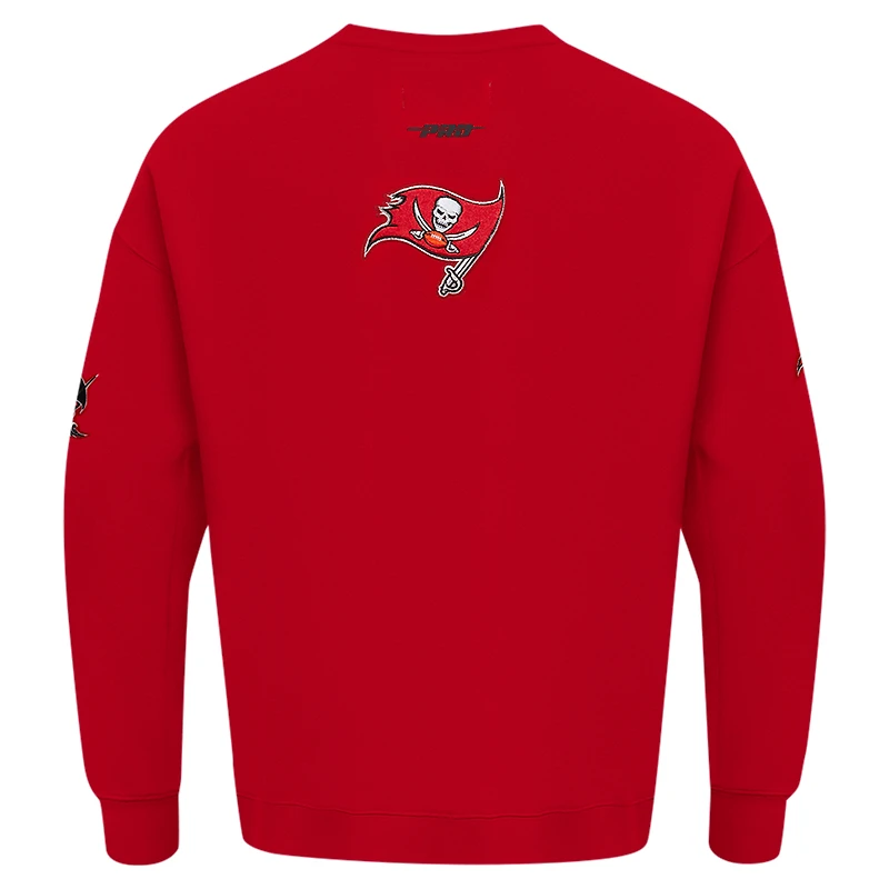 Sweat-shirt à enfiler épaules tombantes Turn It Up Pro Standard pour homme des Buccaneers de Tampa Bay, rouge