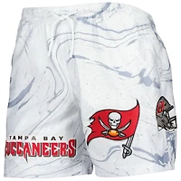 Short Pro Standard blanc à imprimé marbré des Buccaneers de Tampa Bay pour hommes