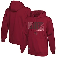 Sweat à capuche authentique rouge Tampa Bay Buccaneers Backfield Combine pour hommes