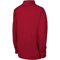 Men's Red Tampa Bay Buccaneers Combine Authentic Raglan Quarter-Zip Top