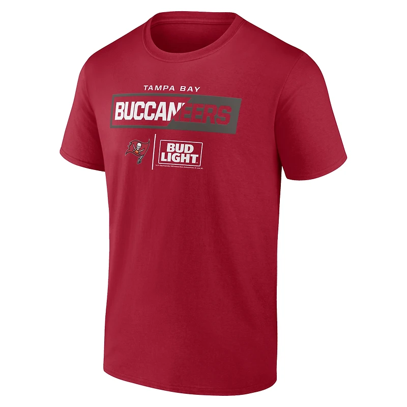 T-shirt rouge Tampa Bay Buccaneers NFL x Bud Light pour hommes