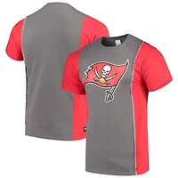 Refried Vêtements pour hommes Étain / Red Buccaneers de Tampa Bay durable Split T-shirt