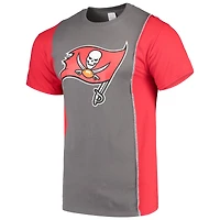 Refried Vêtements pour hommes Étain / Red Buccaneers de Tampa Bay durable Split T-shirt