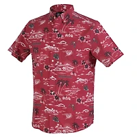 Chemise boutonnée Kekai Performance pour homme, modèle Reyn Spooner, rouge, des Buccaneers de Tampa Bay
