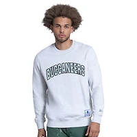 Men's Starter Ash Tampa Bay Buccaneers Faceoff Fleece Sweatshirt