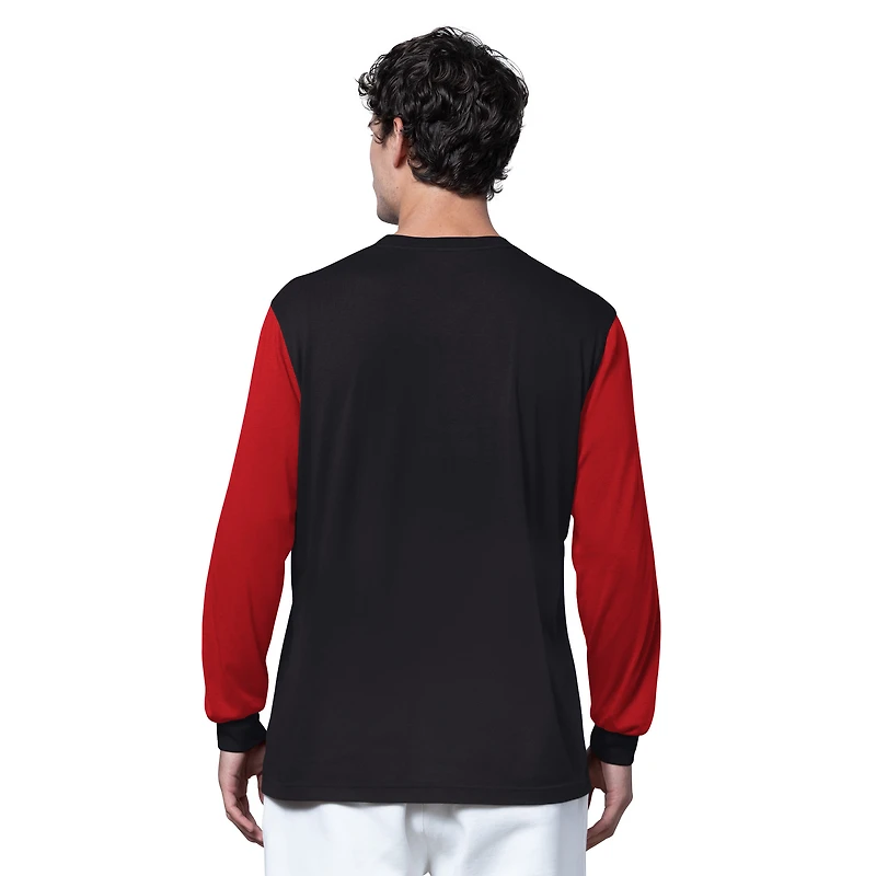 Men's Starter Black/Red Tampa Bay Buccaneers Thursday Night Gridiron Long Sleeve T-Shirt