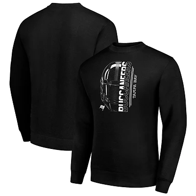 Sweat-shirt en polaire noir à motif demi-casque des Tampa Bay Buccaneers pour homme