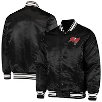 Men's Starter Tampa Bay Buccaneers Locker Room Satin Varsity Full-Snap Jacket