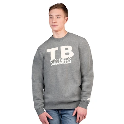 Sweat-shirt ras du cou en polaire Assist Starter Charcoal Tampa Bay Buccaneers pour homme