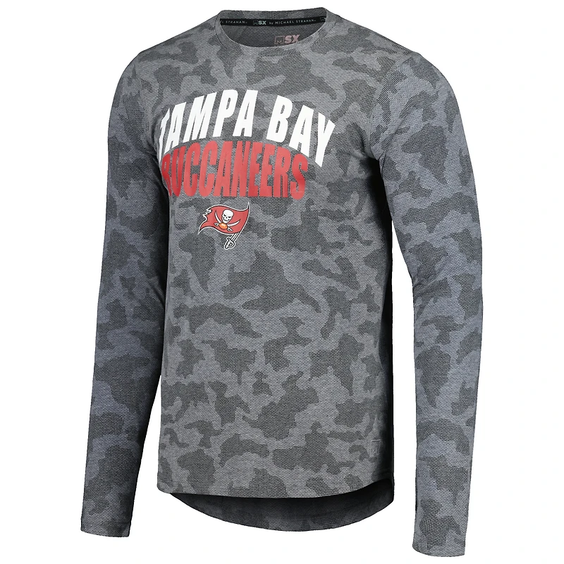 T-shirt à manches longues Starter Heather Charcoal Tampa Bay Buccaneers pour hommes