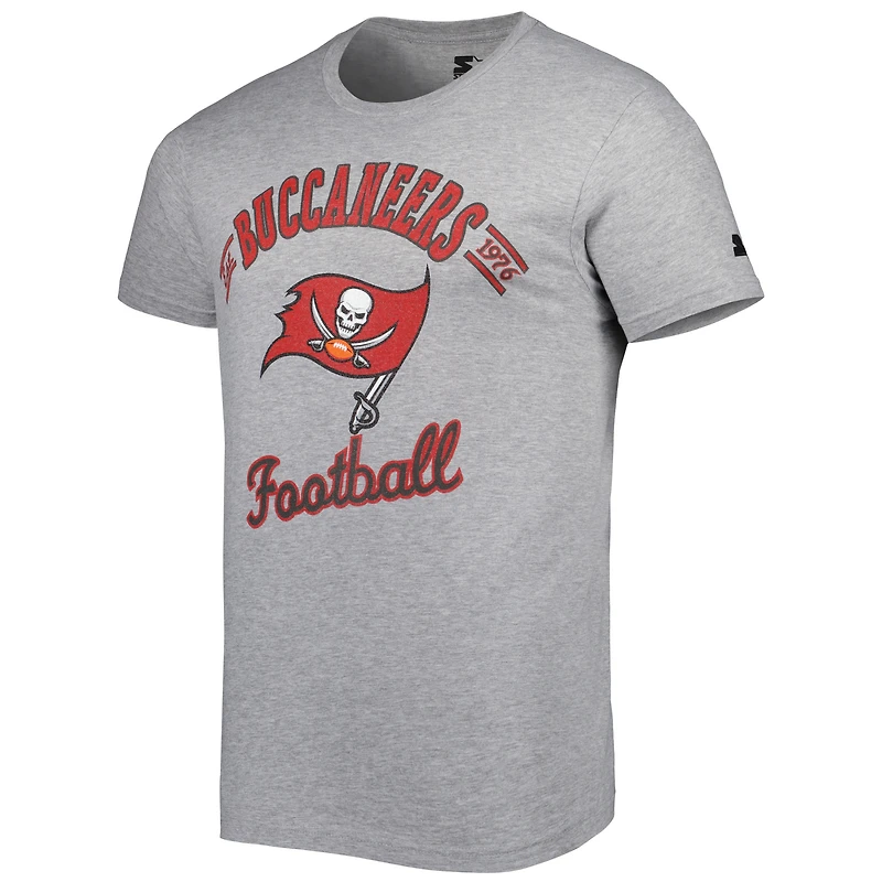 T-shirt Starter gris chiné Tampa Bay Buccaneers Prime Time pour homme