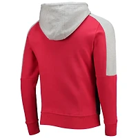 Sweat à capuche avec fermeture éclair et blocs de couleurs pour homme Starter Red/Pewter Tampa Bay Buccaneers Playoffs