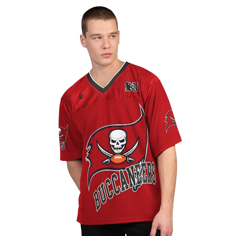 Men's Starter Red/White Tampa Bay Buccaneers Short Sleeve & Long T-Shirt Combo Pack