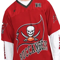 Men's Starter Red/White Tampa Bay Buccaneers Short Sleeve & Long T-Shirt Combo Pack