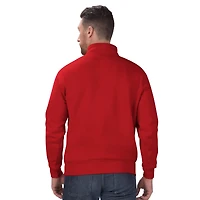 Men's Starter Red Tampa Bay Buccaneers Classic Quarter-Zip Pullover Sweatshirt