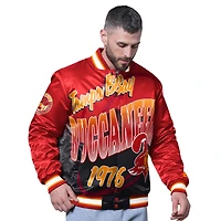 Veste rétro rouge à boutons-pression pour homme des Tampa Bay Buccaneers