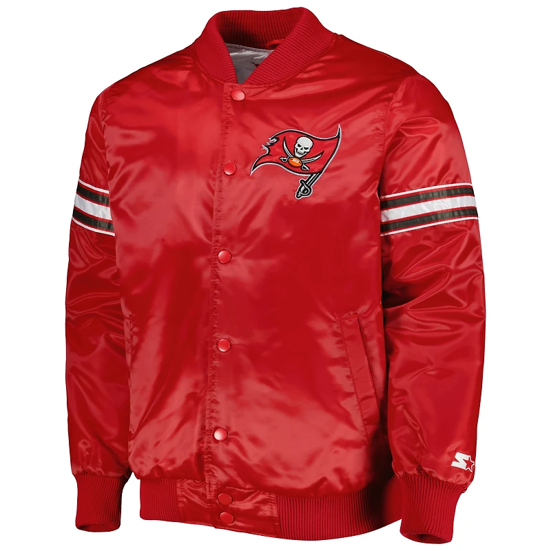 Starter Red Tampa Bay Buccaneers The Pick and Roll Full-Snap Jacket