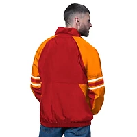 Men's Starter Red Tampa Bay Buccaneers Vintage Logo Prospect Half-Zip Pullover