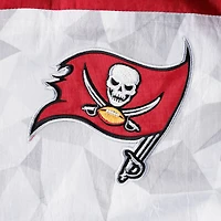 Veste à capuche demi-glissière pour homme Tampa Bay Buccaneers Thursday Night Gridiron Raglan Starter blanc/rouge