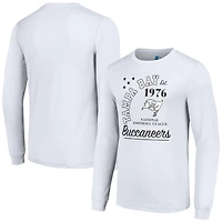 T-shirt blanc à manches longues Arch City des Buccaneers de Tampa Bay pour homme