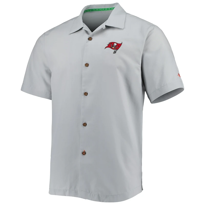 Chemise boutonnée pour homme Tommy Bahama Tampa Bay Buccaneers Coconut Point Frondly Fan Camp IslandZone