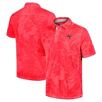 Polo Tommy Bahama rouge pour homme des Buccaneers de Tampa Bay Sport Santiago Paradise