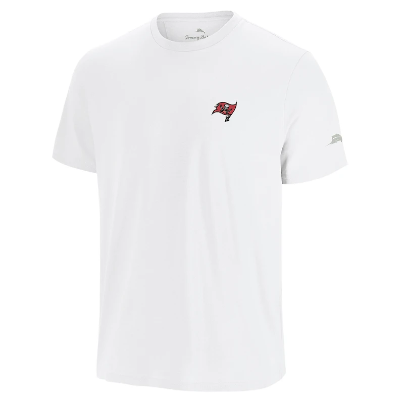T-shirt à imprimé Torchdown blanc de Tommy Bahama pour homme des Buccaneers Tampa Bay