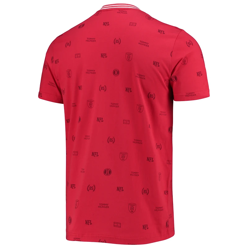 T-shirt à poche Tommy Hilfiger Tampa Bay Buccaneers pour homme, rouge
