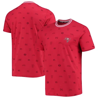 T-shirt à poche Tommy Hilfiger Tampa Bay Buccaneers pour homme, rouge