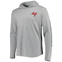T-shirt à capuche manches longues pour homme Vineyard Vines gris chiné Tampa Bay Buccaneers Local