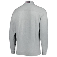 Men's Vineyard Vines Heathered Gray Tampa Bay Buccaneers Throwback Shep Shirt Half-Zip Jacket