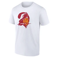 T-shirt blanc authentique classique pour homme des Buccaneers de Tampa Bay, personnalisé avec nom et numéro.