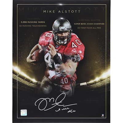 Mike Alstott Tampa Bay Buccaneers Autographed 16" x 20" Golden Years Photograph