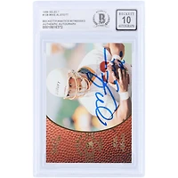 Mike Alstott Tampa Bay Buccaneers Autographed 1996 Pinnacle Select #158 Beckett Fanatics Witnessed Authenticated 10 Rookie Card