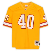 Maillot réplique autographié orange Mitchell & Ness Gridiron Classics des Buccaneers de Tampa Bay par Mike Alstott