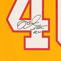 Maillot réplique autographié orange Mitchell & Ness Gridiron Classics des Buccaneers de Tampa Bay par Mike Alstott