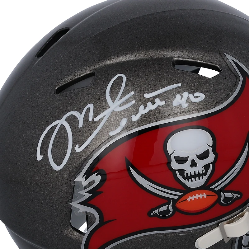 Mike Alstott Tampa Bay Buccaneers Autographed Riddell Speed Mini Helmet