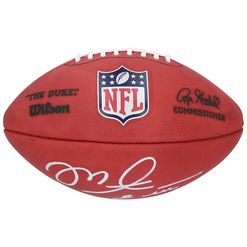 Ballon de football Wilson Duke dédicacé par Mike Alstott des Tampa Bay Buccaneers