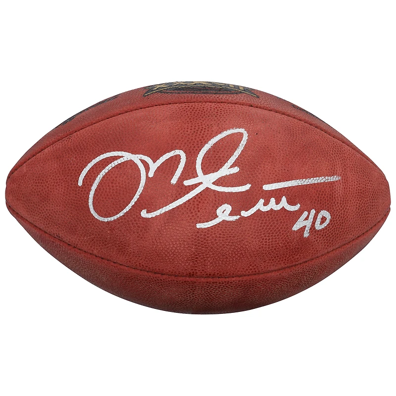 Ballon de football américain Wilson Super Bowl XXXVII autographié par Mike Alstott des Buccaneers de Tampa Bay